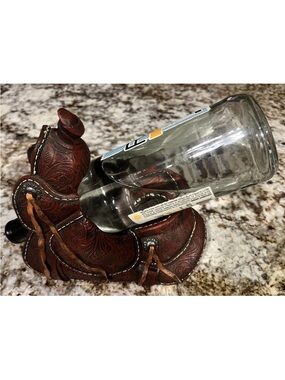 Horse Saddle Wine / Liquor Bottle Holder - Western Bar Décor - Beautiful Piece